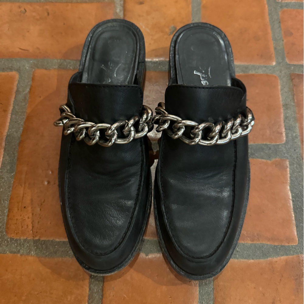 Free people leather slides